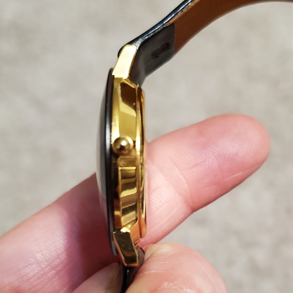 18K Gold Plated Diamond Watch Vintage Le Chateau - Picture 8 of 12